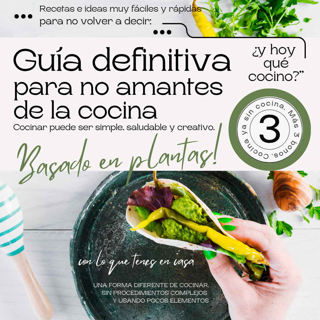 Recetas fáciles y saludables. Gana tiempo y tranquilidad: casi sin cocinar!